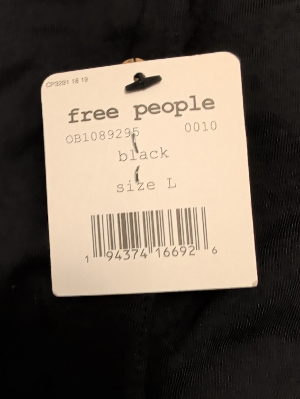 Free People What's Up Crop Boho Henley Top NWT - Picture 5 of 5
